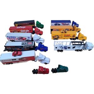 Lot Of 9+ Vintage Semi Trucks And Trailers